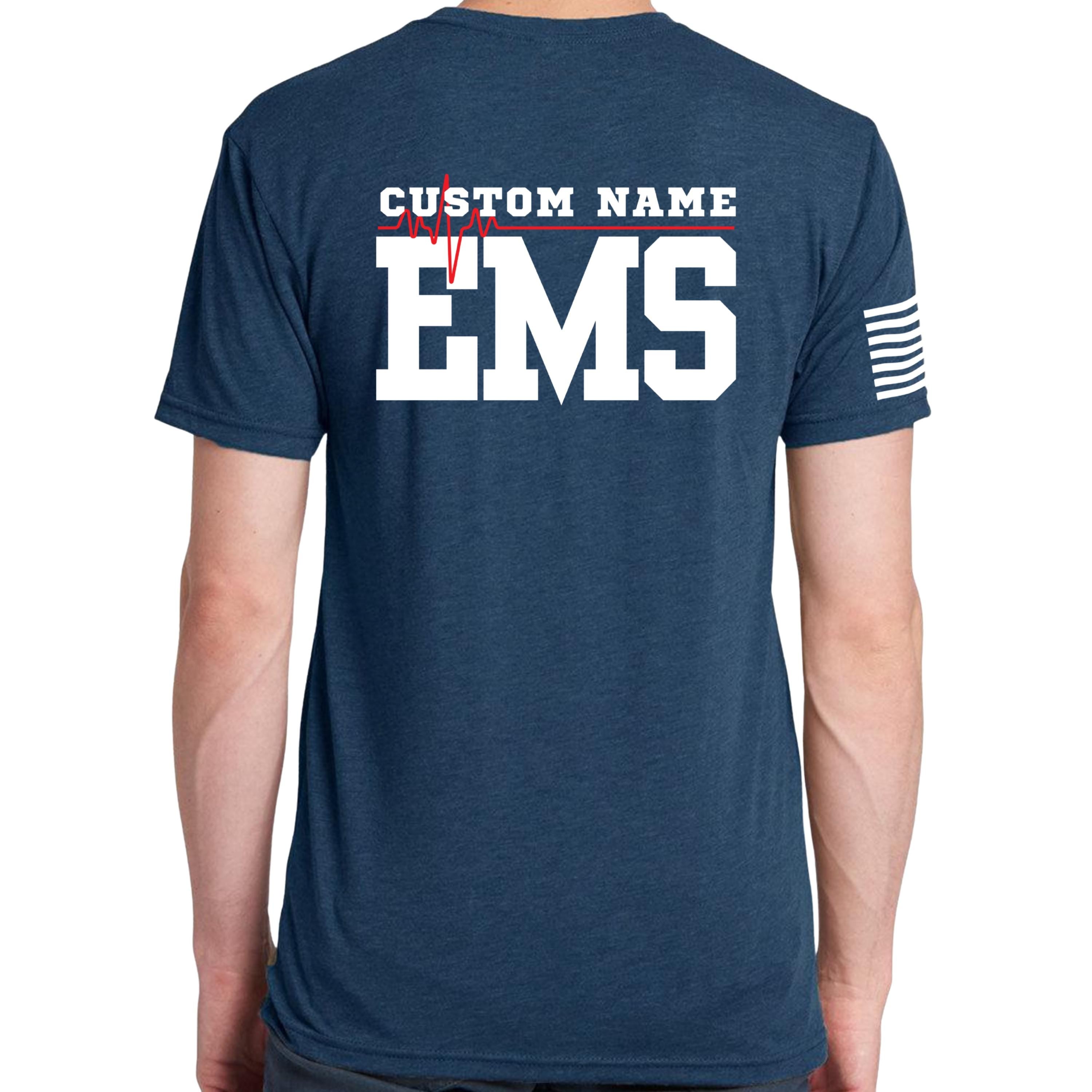 Custom EMS Shirt with Red Design