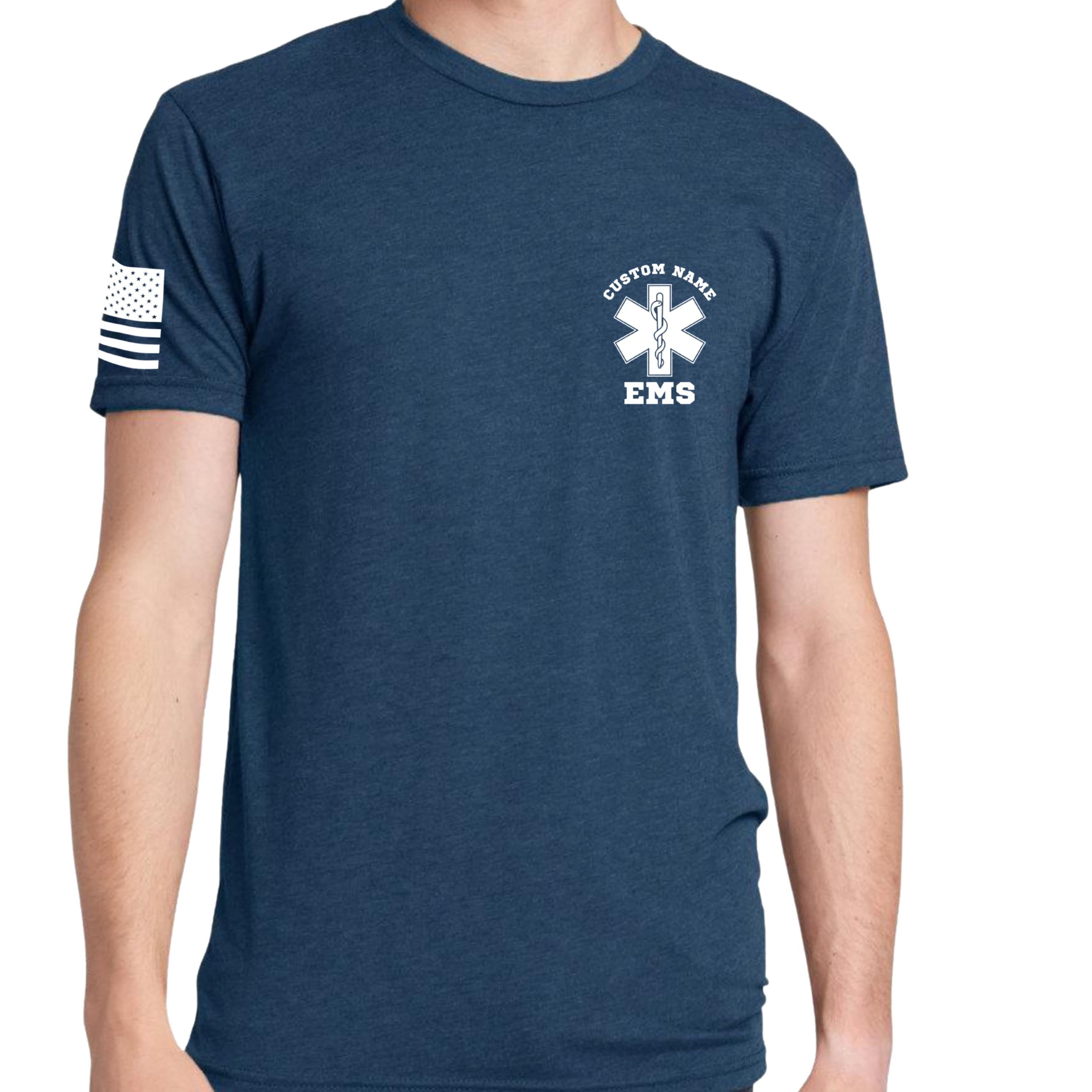 Custom EMS Shirt with Red Design