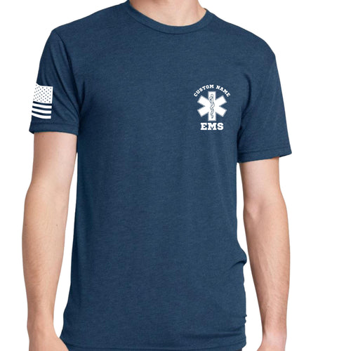 Custom EMS Shirt with Red Design
