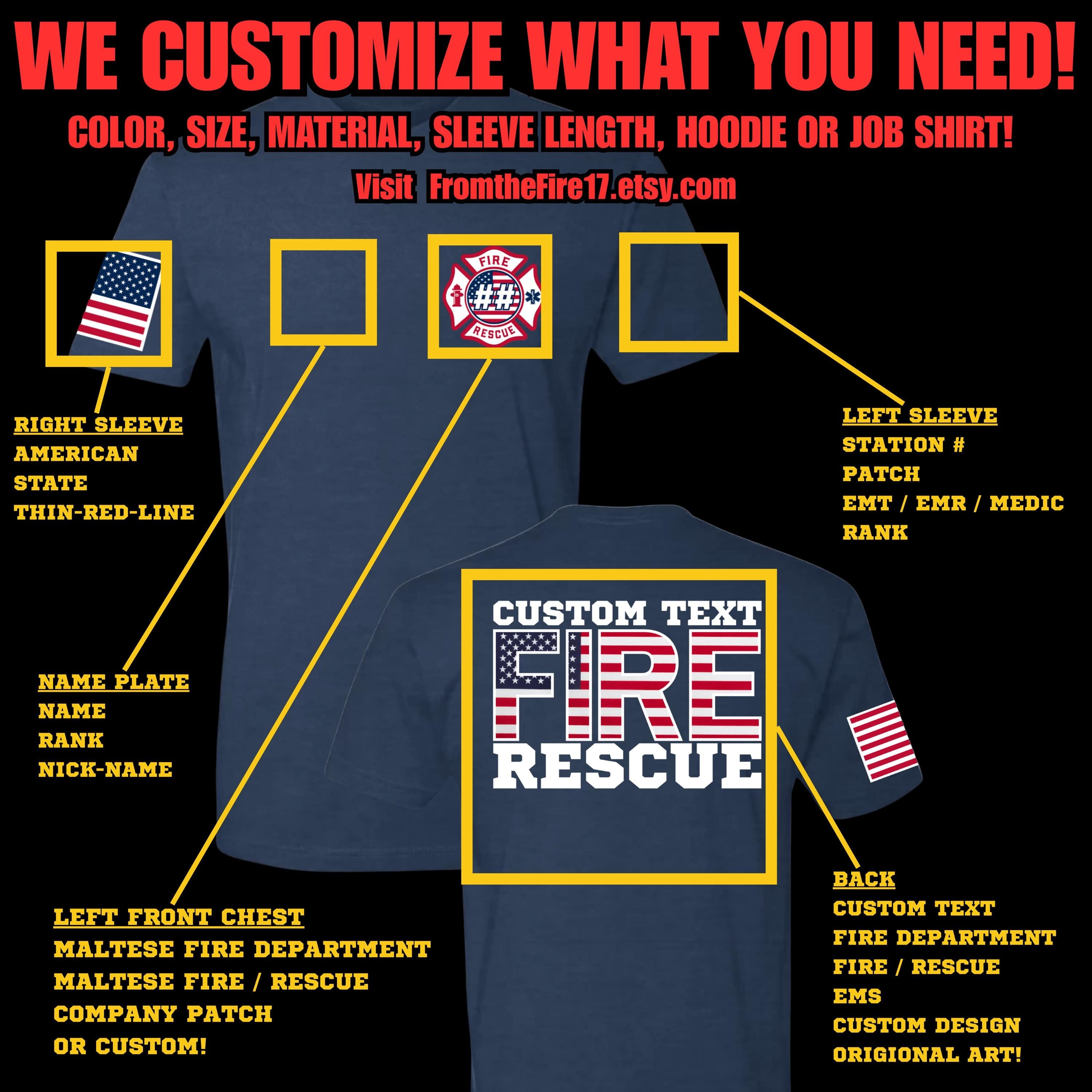 Custom EMS Shirt with Red Design