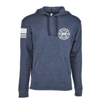Custom Fire/Rescue Shirt - Blue with White Lettering