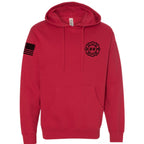 Custom Fire/Rescue Shirt - Red with Black Lettering