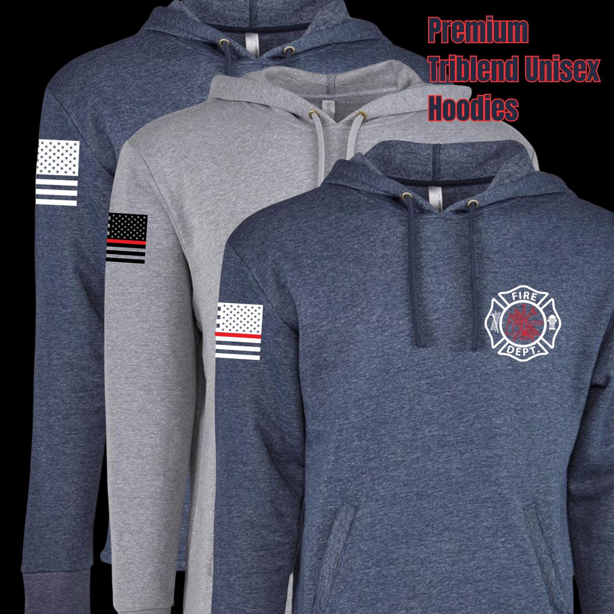 Fire/Rescue Shirt with Flag on Sleeve